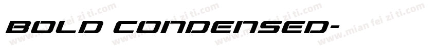 Bold Condensed字体转换
